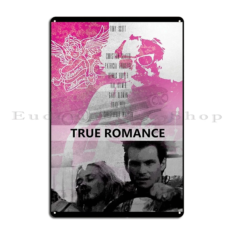 True Romance Banksy style art Movie Metal Plaque Poster Create Poster Garage Plaques Design Custom Tin Sign Poster