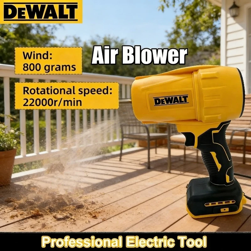 

Беспроводной турбовентилятор Dewalt, ручной вентилятор, бесщеточный фен, перезаряжаемый инструмент для удаления пыли, совместимый с аккумулятором Dewalt 18V.