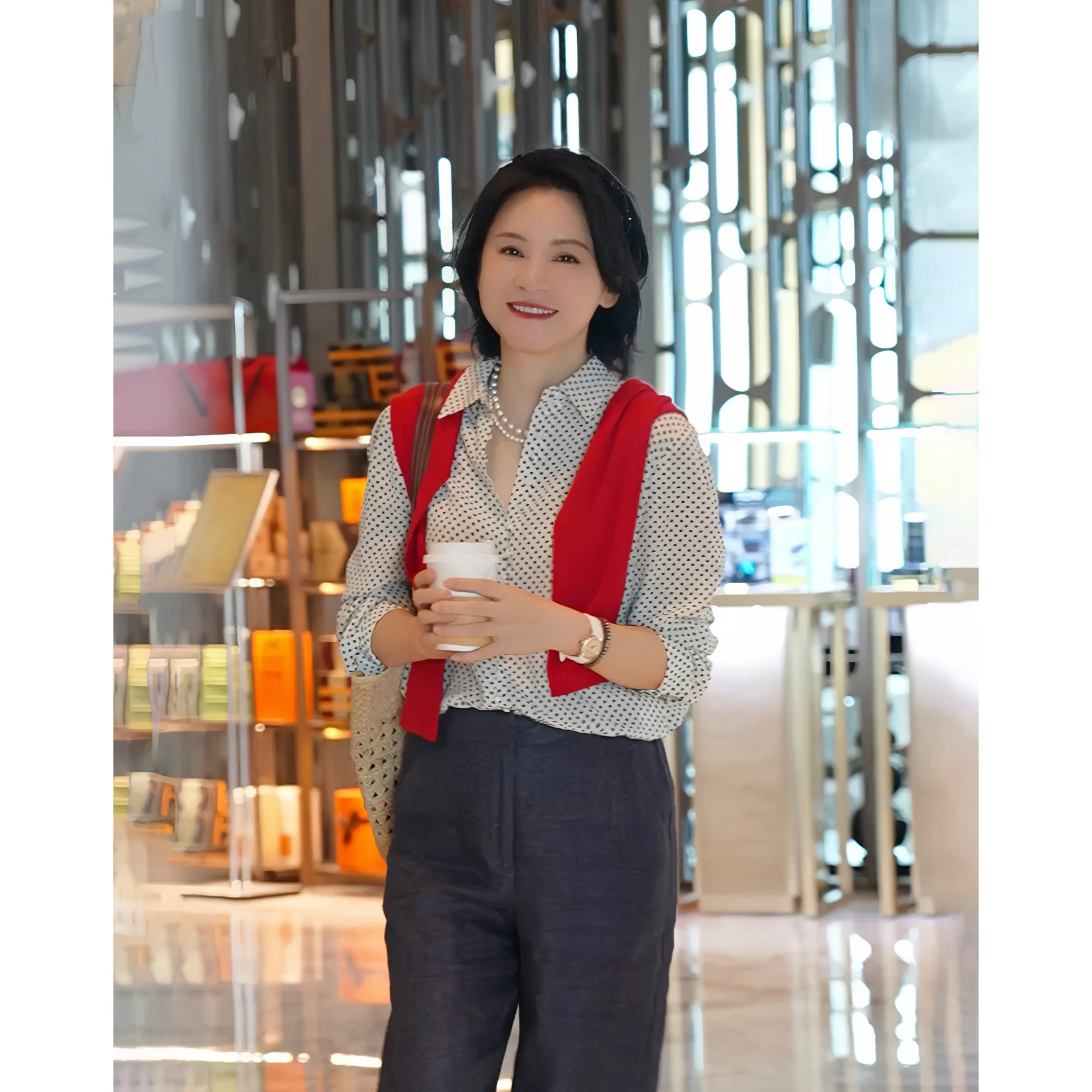 

High Intelligence Sensation Silk Shirt 6A Grade Silk 18MM Silk Double Gauze Printed Summer Top Women's Business Casu...