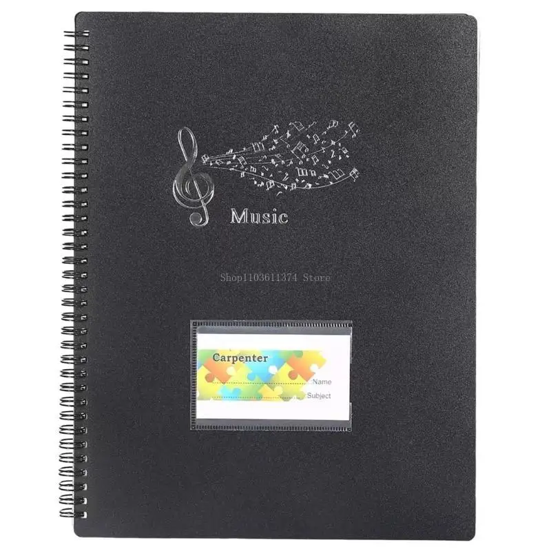 Music Sheet File Paper Storage Folder Sheet Music Holder for Music Stand
