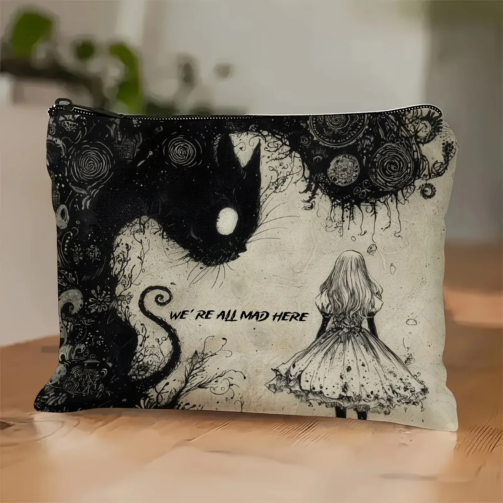 Dark Fairytale Makeup Bag Versatile Travel Pouch Unisex Adult Gift Idea Fairytale Theme Unique Print