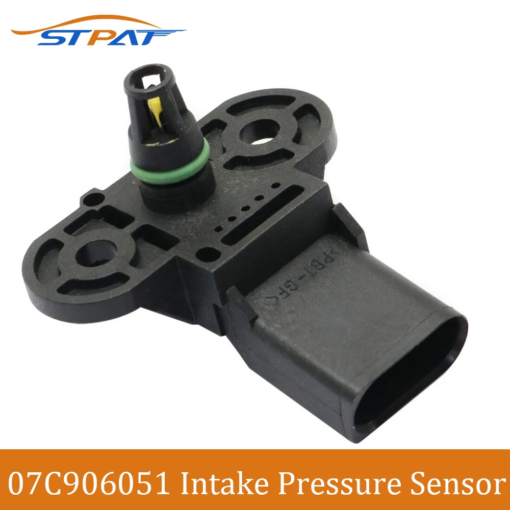 STPAT MAP Sensor Air Intake Manifold Pressure 0261230168 0261230167 07C906051 For VW Eos Golf For Bentley Continental Flying