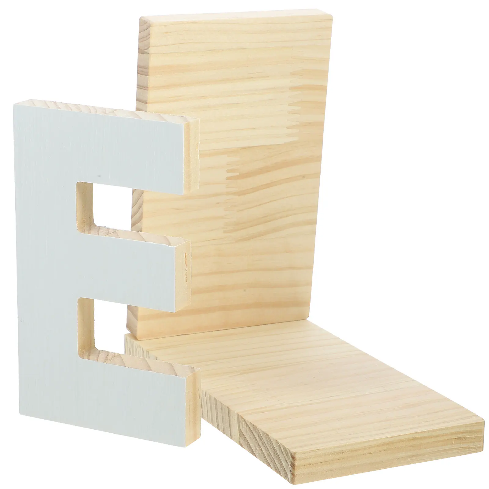 

Book Storage Baffle Stand Letter Shaped Holders White Bookshelf Accessories