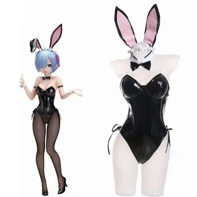 

Унисекс аниме Cos Ram Dream Bunny Girl костюмы для косплея Хэллоуин Рождественская вечеринка униформа костюмы