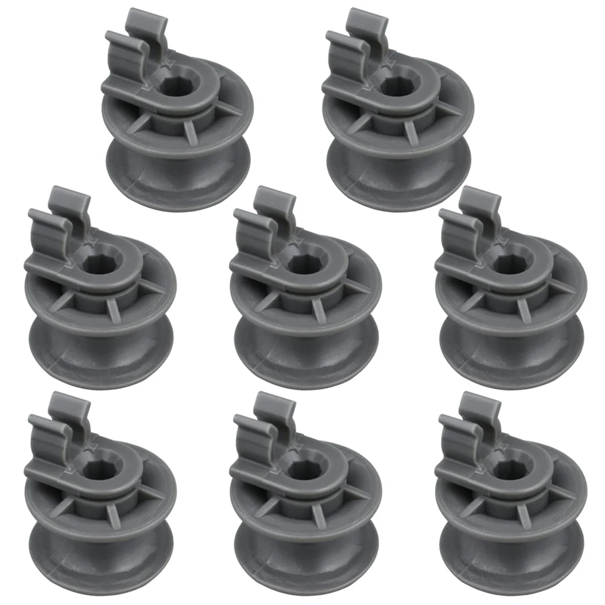 8Pcs 4581DD3002A Dishwasher Upper Rack Wheels,Dishrack Roller and Axle Assembly Replacement Part for LG