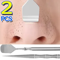 Blackhead Remover Scraper Acne Needles Pimple Popper Removing Treatment Nose Blackhead Facial Pore Blemish Cleaning Care Tools