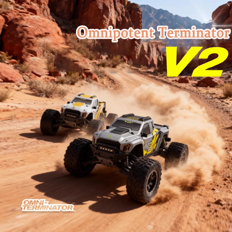 V2 Omni Terminator RC Remote Control Truck 4WD Off Road High Speed Electric Racing Toy Car For Kids Outdoor Adventure Gift