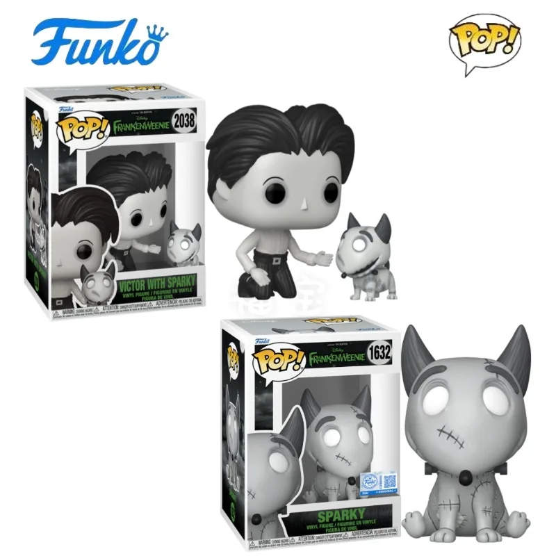 

In Stock FUNKO POP Original Frankenweenie Victor and Martian Beanie Eyes Can Dogs for Collection of Holiday Gifts