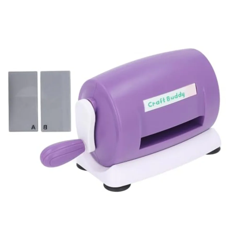 

Manual Die Cutting Embossing Machine, 9 Inch Portable Opening White ABS Craft Machine with Universal Plate for Scrapbooking, Ca