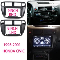 Car Fascia Radio Panel for Honda Civic  1996-2001 Dash Kit Install Adapter Facia Console Bezel Plate Trim Cover