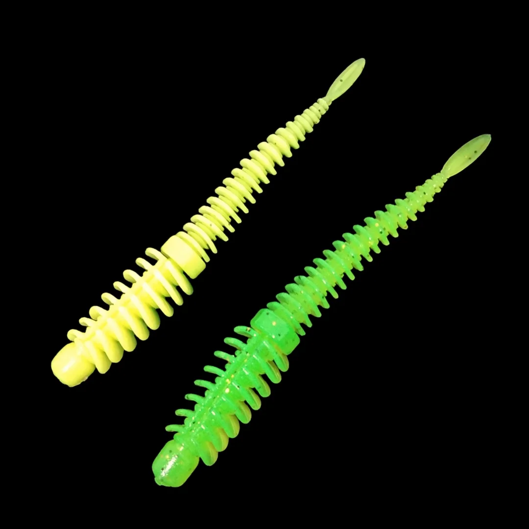 20pcs 75mm 1.9g 65mm 1.1g Silicone Soft Bait Wobbler for Bass Pike Crankbaits Fishing Artificial Swimbait Moving Bait For Fish