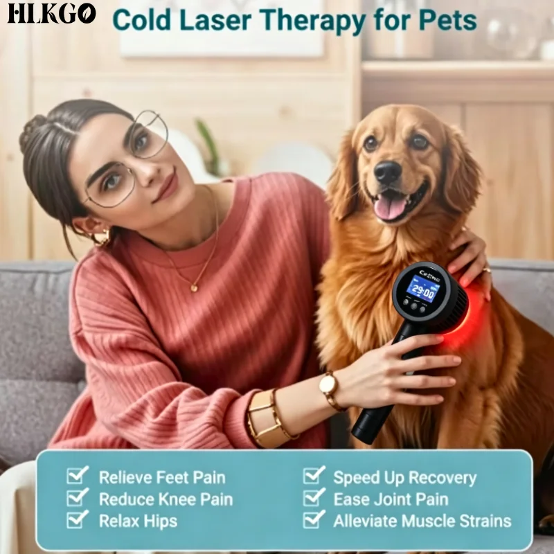 2-in-1 Red & Infrared Light Therapy Laser Device for Arthritis Joint Stiffness Muscle Relaxation Pain Management Home Care