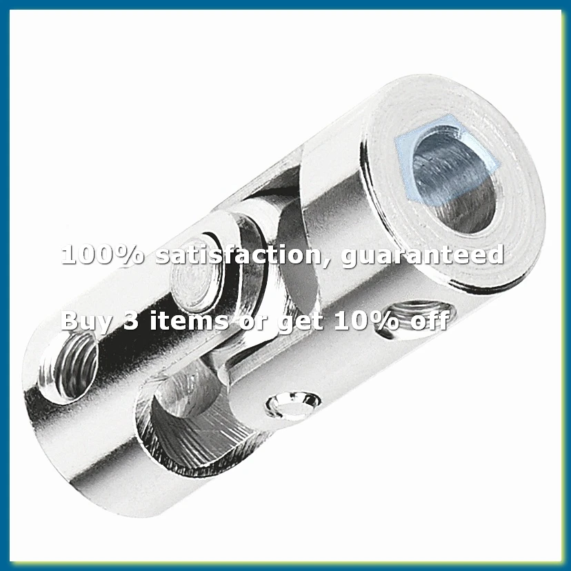 4 Packs 4mm to 4mm Steel Universal Joint Cardan Coupling Connector, Rotatable Model DIY Motor Shaft Fitting Accessory-A27I