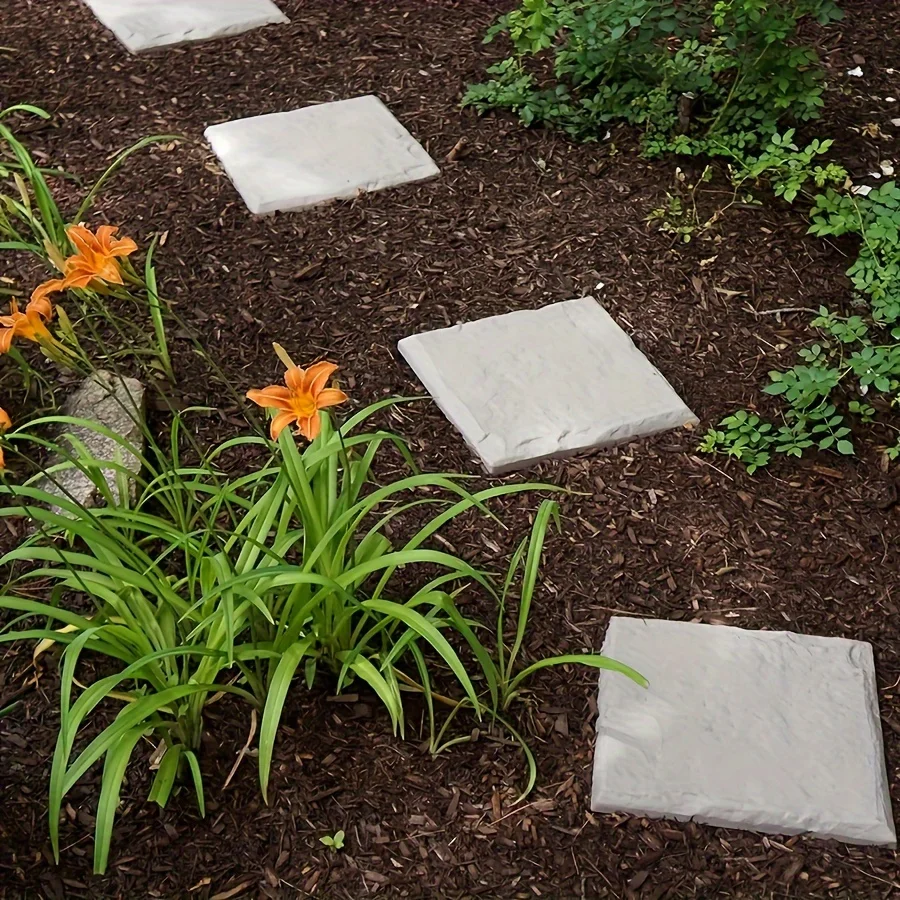 1pc Outdoor garden courtyard Imitation stone Stepping stone Stepping stone Lawn passage Decorative floor masonry brick