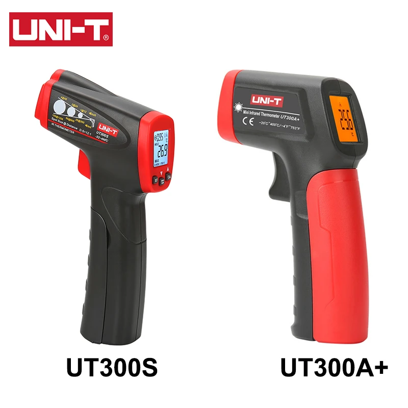 UNI-T UT300A+ UT300S Laser Infrared Thermometer Handheld Termometro Digital Industrial Non Contact Laser Temperature Meter Gun