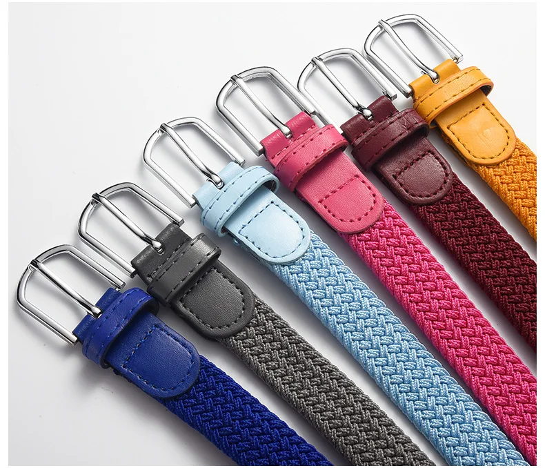 Modischer, elastischer, geflochtener Damengürtel im koreanischen Stil, robustes, geflochtenes Design, vielseitiger dekorativer Gürtel für Studenten, Unisex – Detail 24
