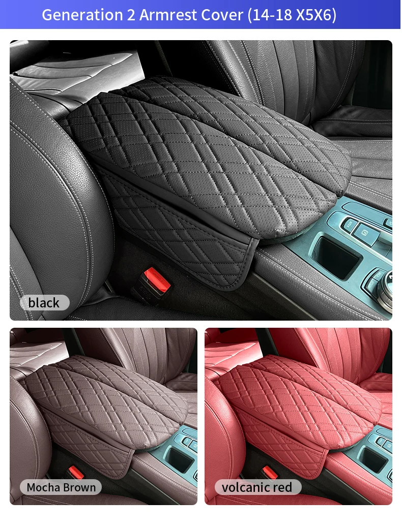 Car Central Armrest Pad For BMW G30 G38 G32 6GT 2018-2023 LHD Auto Center Console Arm Rest Box Cover Mat Protective Accessories