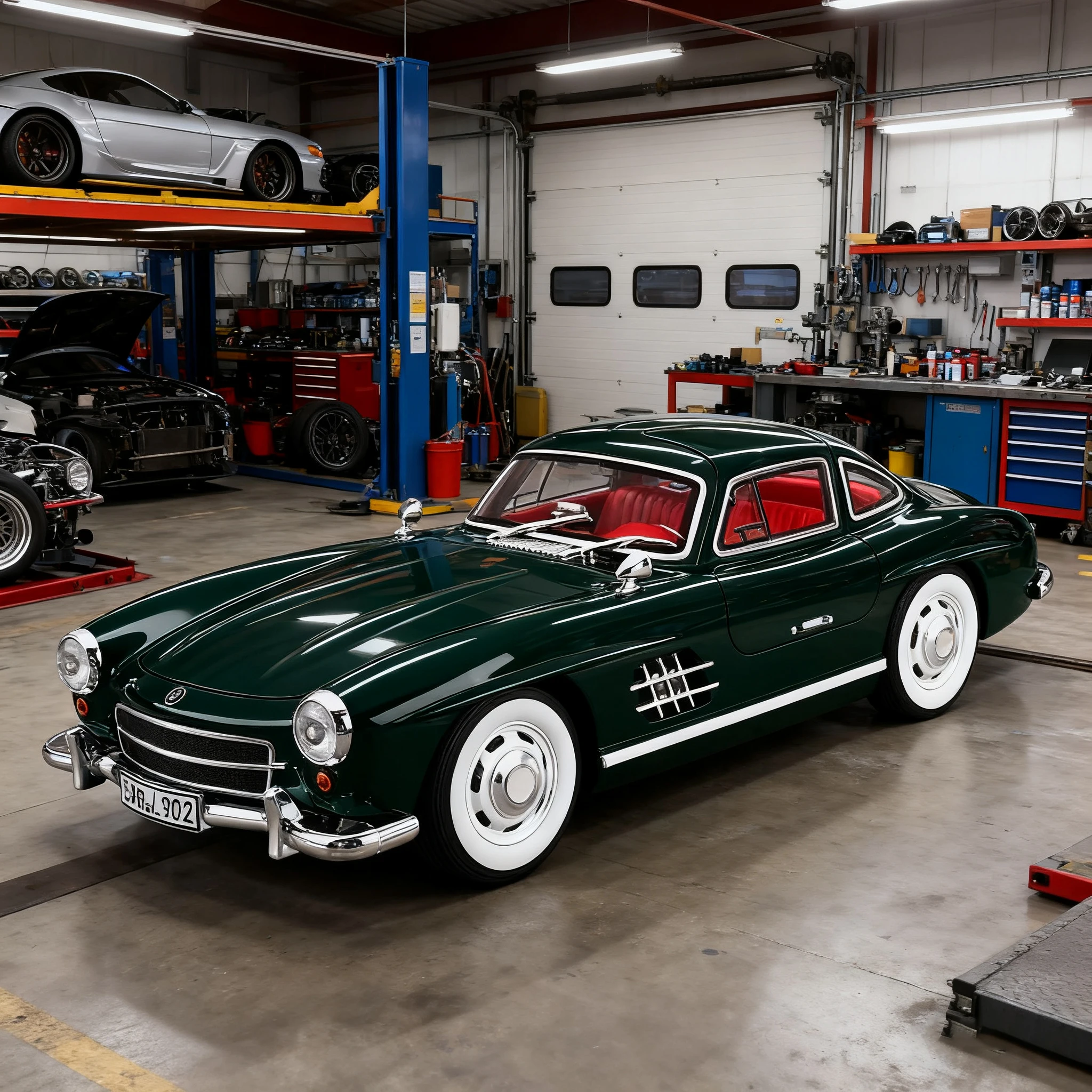 

1:18 Mercedes-Benz 300SL Supercar Alloy Model Car Toy Diecasts Metal Casting Sound and Light Car Toys For Children Vehicle