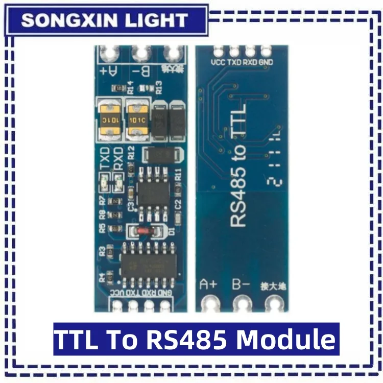 1-10PC TTL To RS485 Module Hardware Automatic Flow Control Module Serial UART Level Mutual Conversion Power Supply Module 3.3/5V