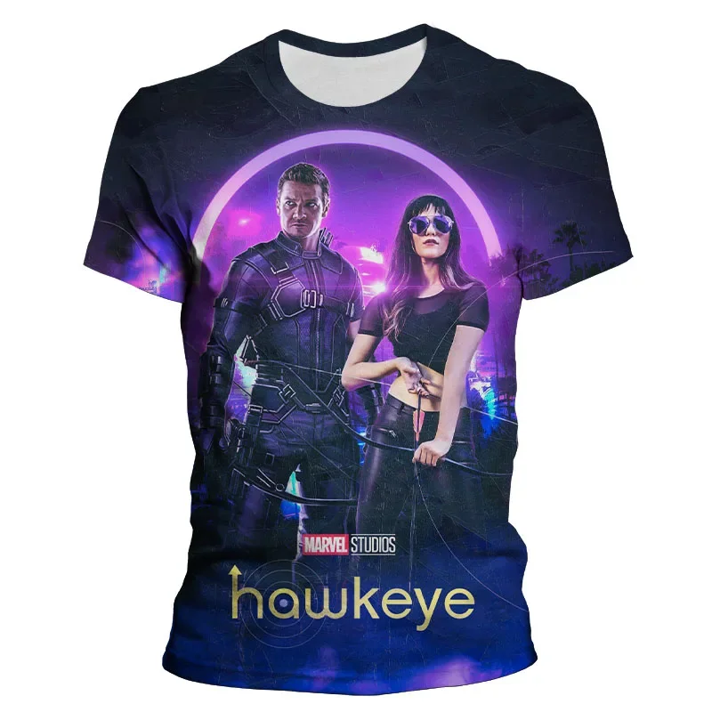 Marvel Hawkeye T Shirt Kids Boys Children 3d Printed Summer Short Sleeve Boy Girl Kids Fashion Tshirt Cool Streetwear Tee