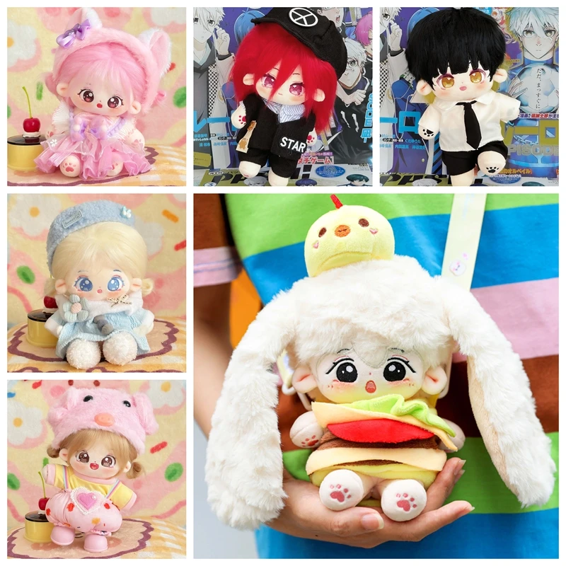 

20 см кукольная одежда, плюшевый комбинезон с кроликом/свиньей/кошкой для идола, хлопковая мягкая кукла со звездой, аксессуары для игрушек, Корея Kpop EXO, наряд для куклы