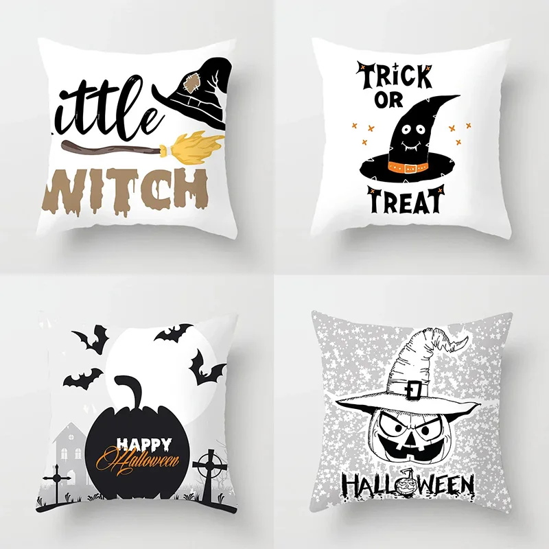 

Halloween Theme Pillowcase Car Office Living Room Sofa Halloween Decoration Pillowcase