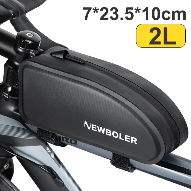 Fahrrad Tasche Wasserdicht Radfahren Top Vorne Rohr Rahmen Tasche Große Kapazität MTB Rennrad Pannier Schwarz Fahrrad Zubehör