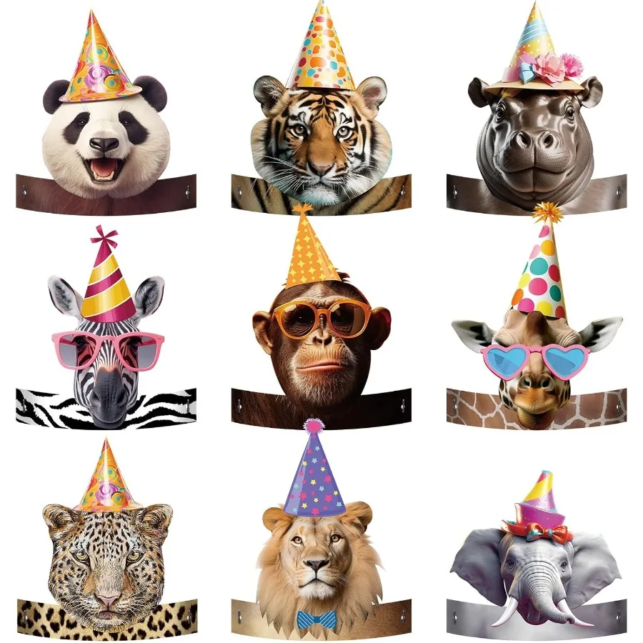 24 قطعة من قبعات الحفلات لعصابات الرأس الورقية للأولاد والبنات لتزيين حفلات أعياد الميلاد - أغطية رأس ممتعة وملونة مثالية f