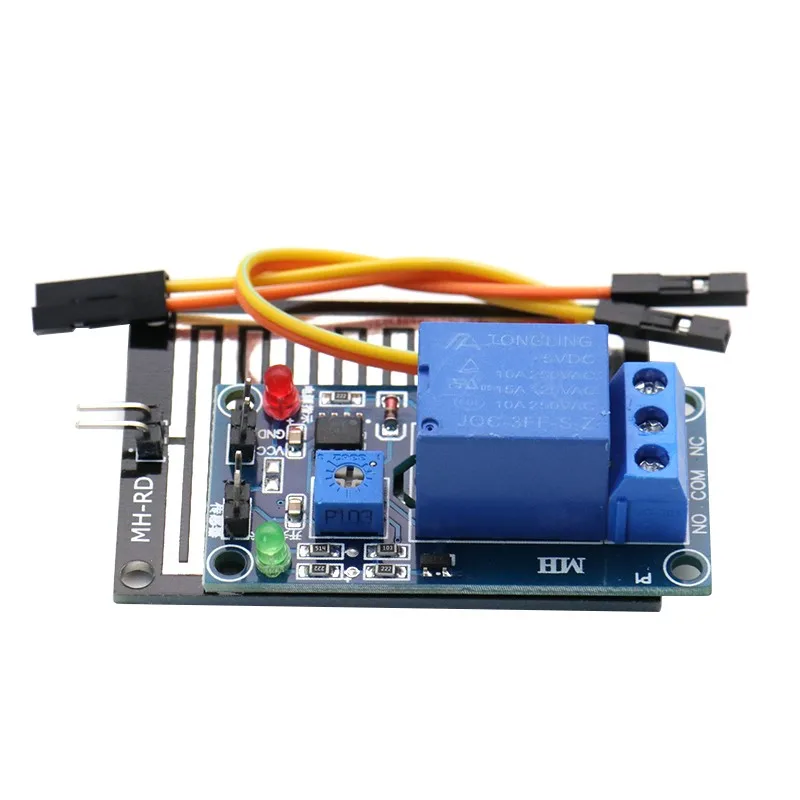 Large area raindrop/rain weather sensor module 5V/12V waterless switch with relay control