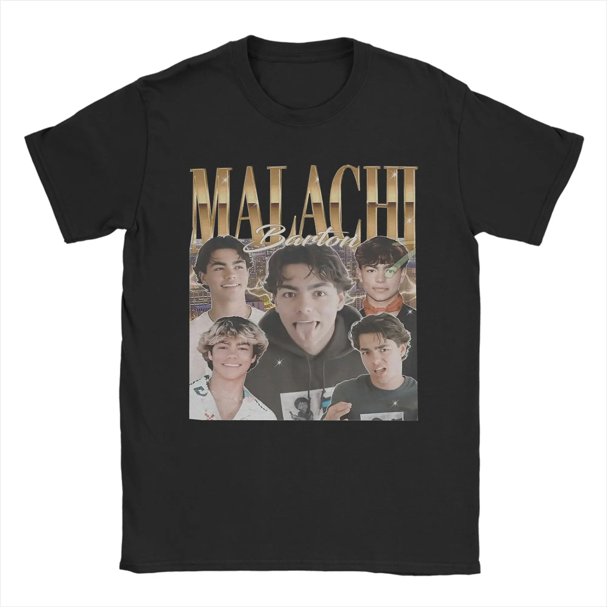 

Malachi Barton T Shirt Men's 100% Cotton Funny T-Shirts Round Collar Tee Shirt Short Sleeve Tops Printing