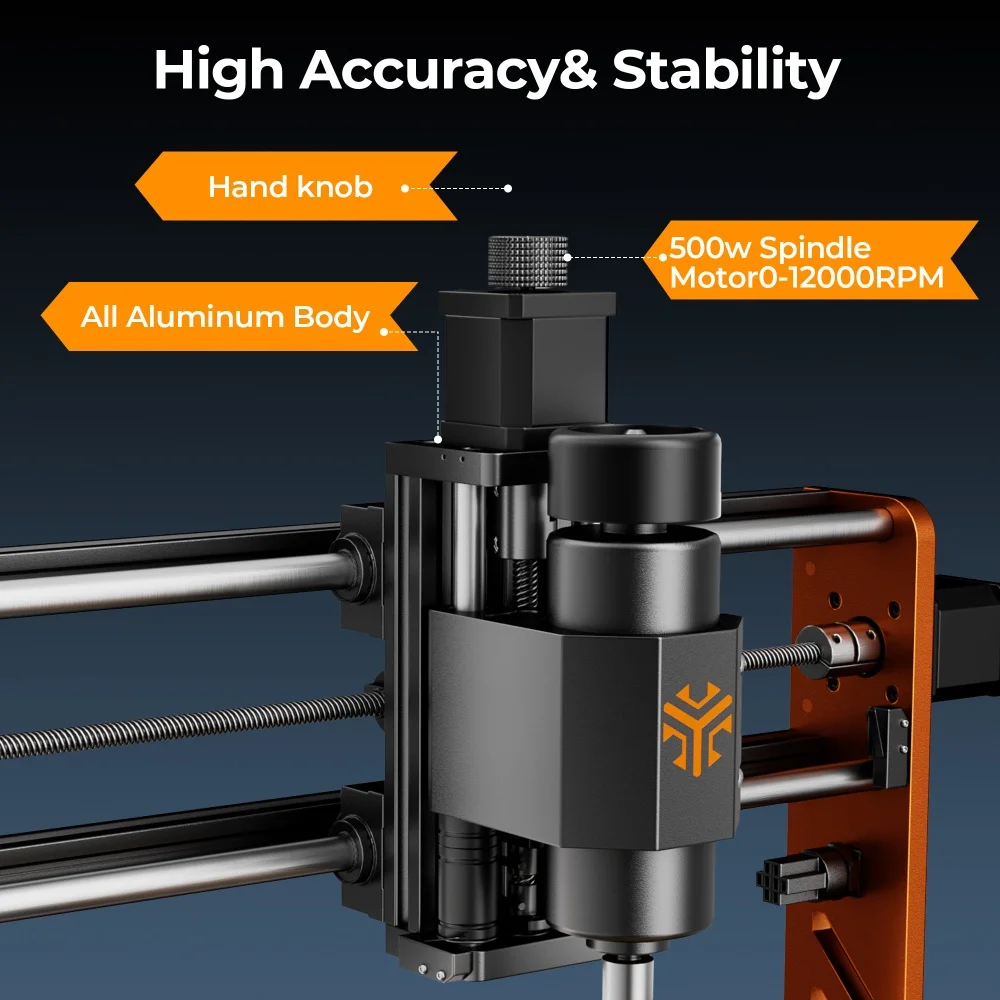 ACMER 3S 3018 CNC-Fräsmaschine 500 W Spindel Not-Stop 3-Achsen GRBL Offline-Steuerung Schnitzen Schneiden Holz PCB Stein Metall