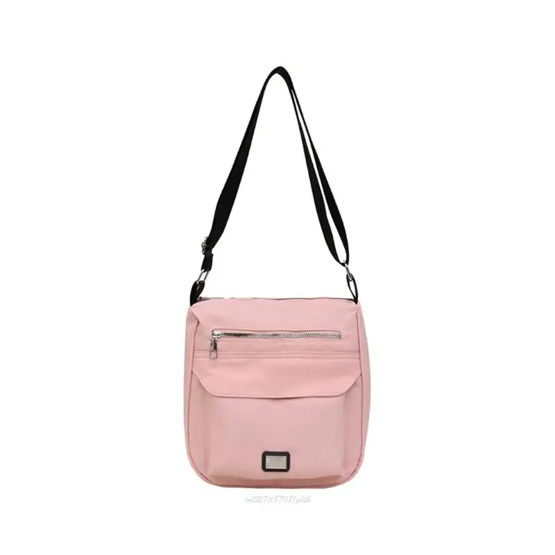 

X5XA Elegant Solid Bag For Women Ergonomic Shoulder Strap Lightweight Everyday Purse With Secure Zipper Crossbody Bags