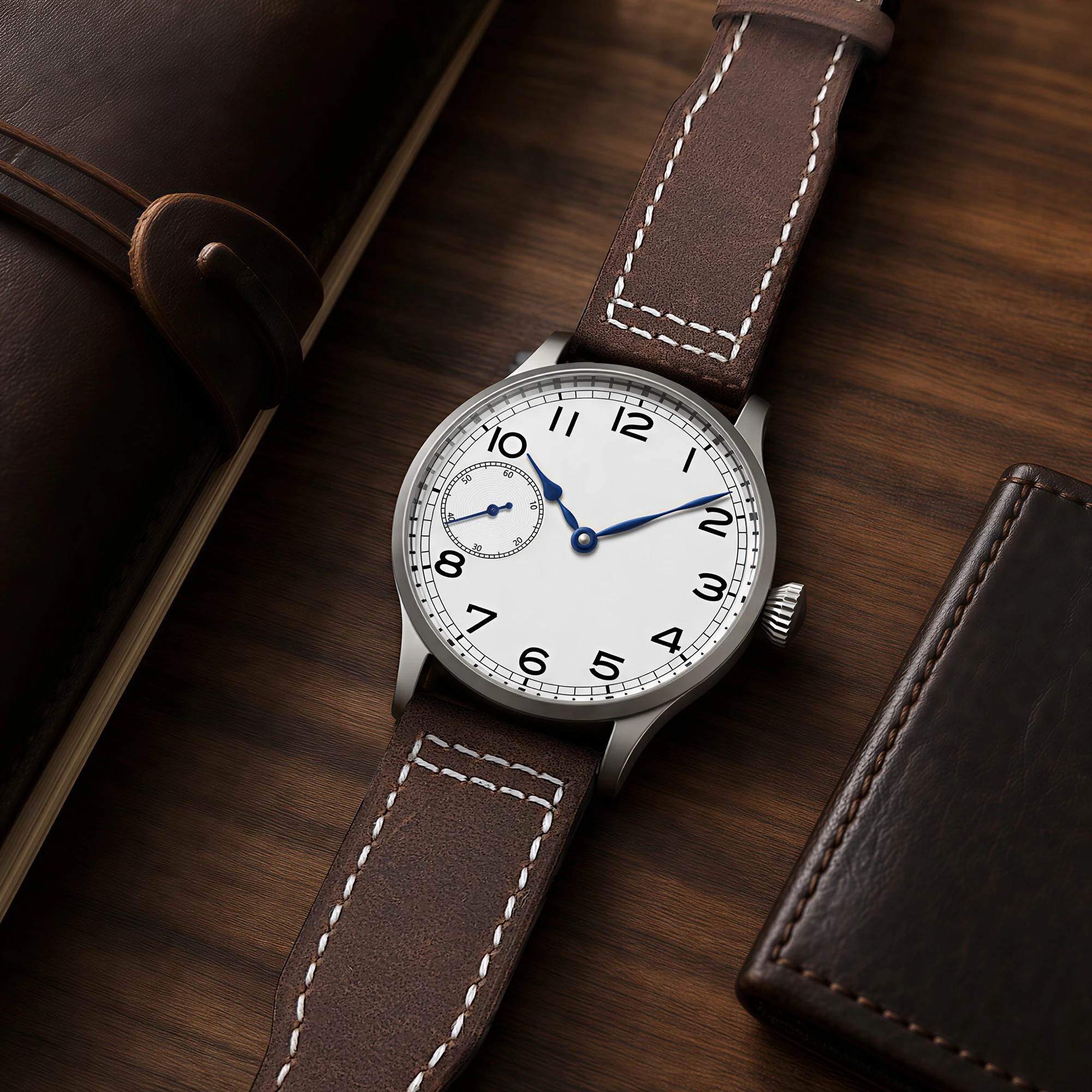 Corgeut Luxury Sapphire Glass 42mm St3621 Hand-Wind Movement 316L Steel Case Men'S Watch 30 M Water Resistant