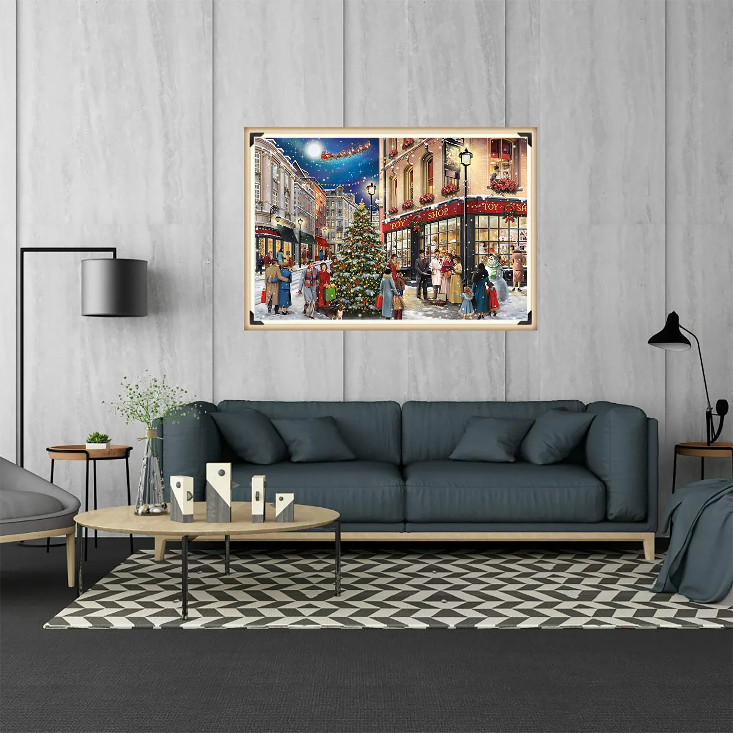 1000ピース メリークリスマス ジグソーパズル 大人向け ホームデコレーションゲーム 家族で楽しめるフロアパズル 子供向け知育玩具