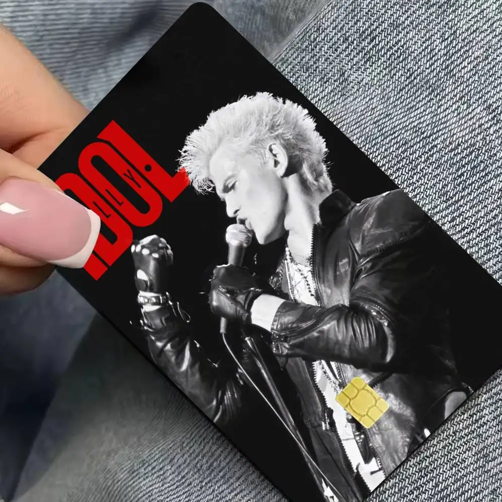 Singer B-Billy Idol 4pcs 1Set Film Skin for Debit Credit Bank Visa Card Decal Cover