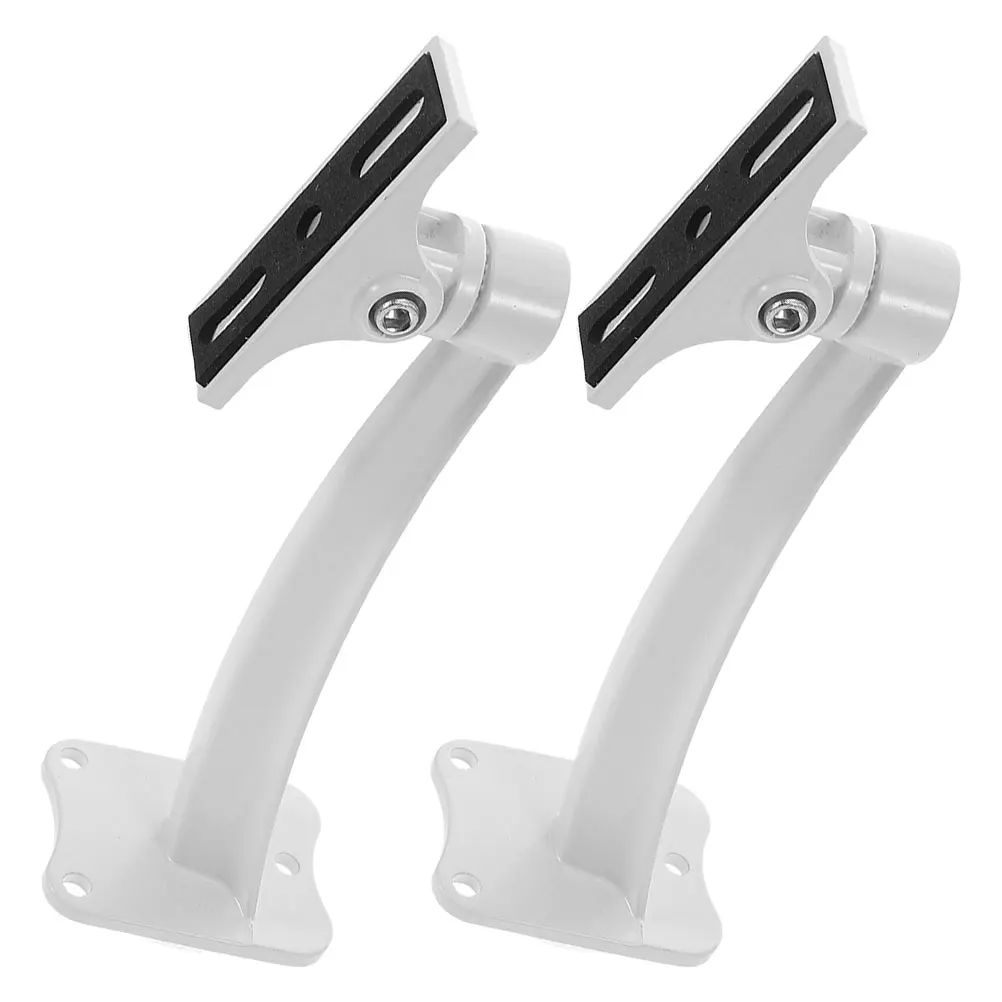 

2pcs Security Camera Bracket Aluminum Alloy Wall Mount Adjustable Angle Compatible With Monitor Cameras Durable Metal Duckbill