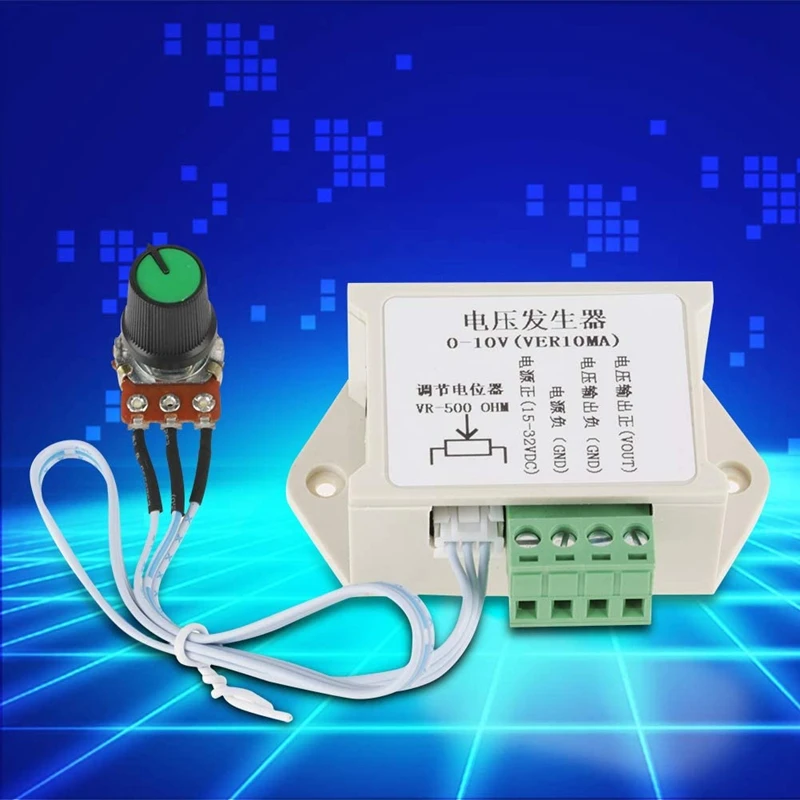 Módulo Gerador de Sinal de Tensão Analógico, Ajustável, Usado para PLC, MCU, Controlador Industrial, DC, 0-10V, 10MA