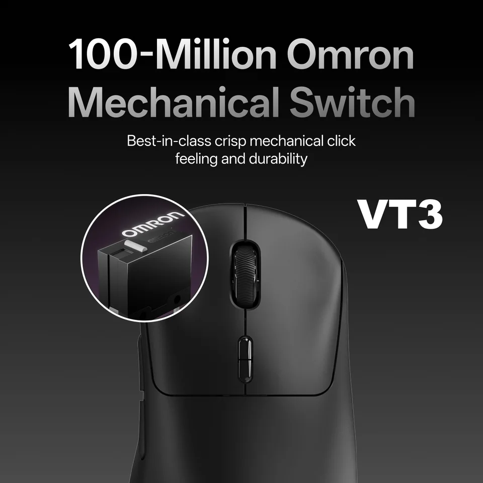 Rapoo VT3 /VT3 MAX ワイヤレスゲーミングマウス 真の8Kワイヤレス