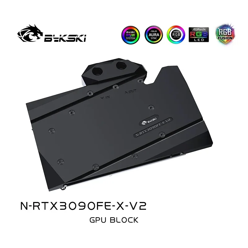 Imagem -05 - Bykski-bloco de Resfriamento para Água Rtx3090 com Placa Gráfica Vga e Rgb para Nvidia Rtx3090