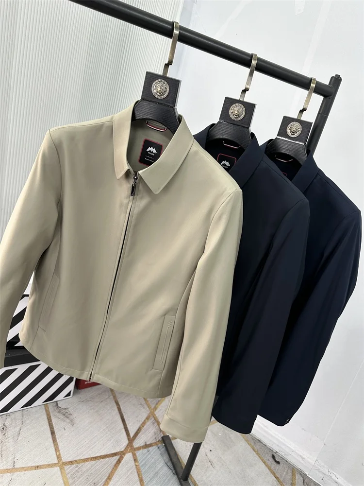 

Faionable High-End Busin Commuter irt Collar Jaet Spring Sle Versatile Adstrative Men's Jaet Dad's Workwear