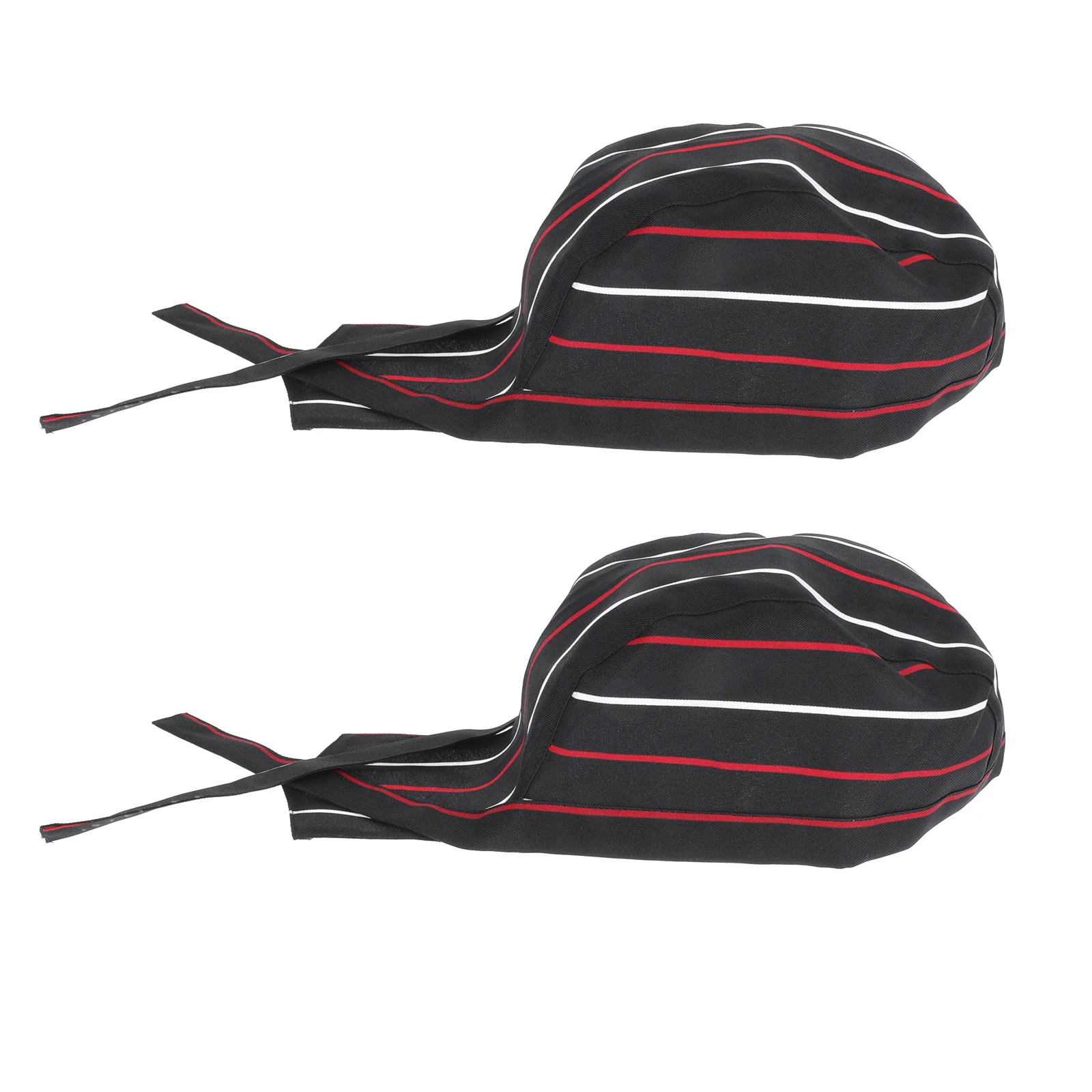 2 Buah Topi Koki Bentuk Topi Bajak Laut Poliester Ramah Lingkungan yang Dapat Disesuaikan untuk Pria Wanita Topi Koki Pakaian Sehari-hari Sekolah Katering