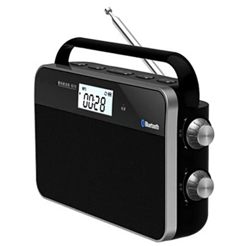 

Portable DSP Digital Radio FM/AM Band High Sensitivity Broadcast Bluetooth Card Broadcast Clock Control Radios Stereo MP3 Player