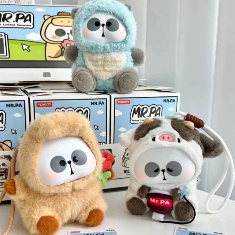 Boneka Panda Plush Blind Box Asli Mr. Pa Little Pa Animal Limited Company, Mainan Boneka Kreatif, Ornamen Kejutan, Figur Hadiah
