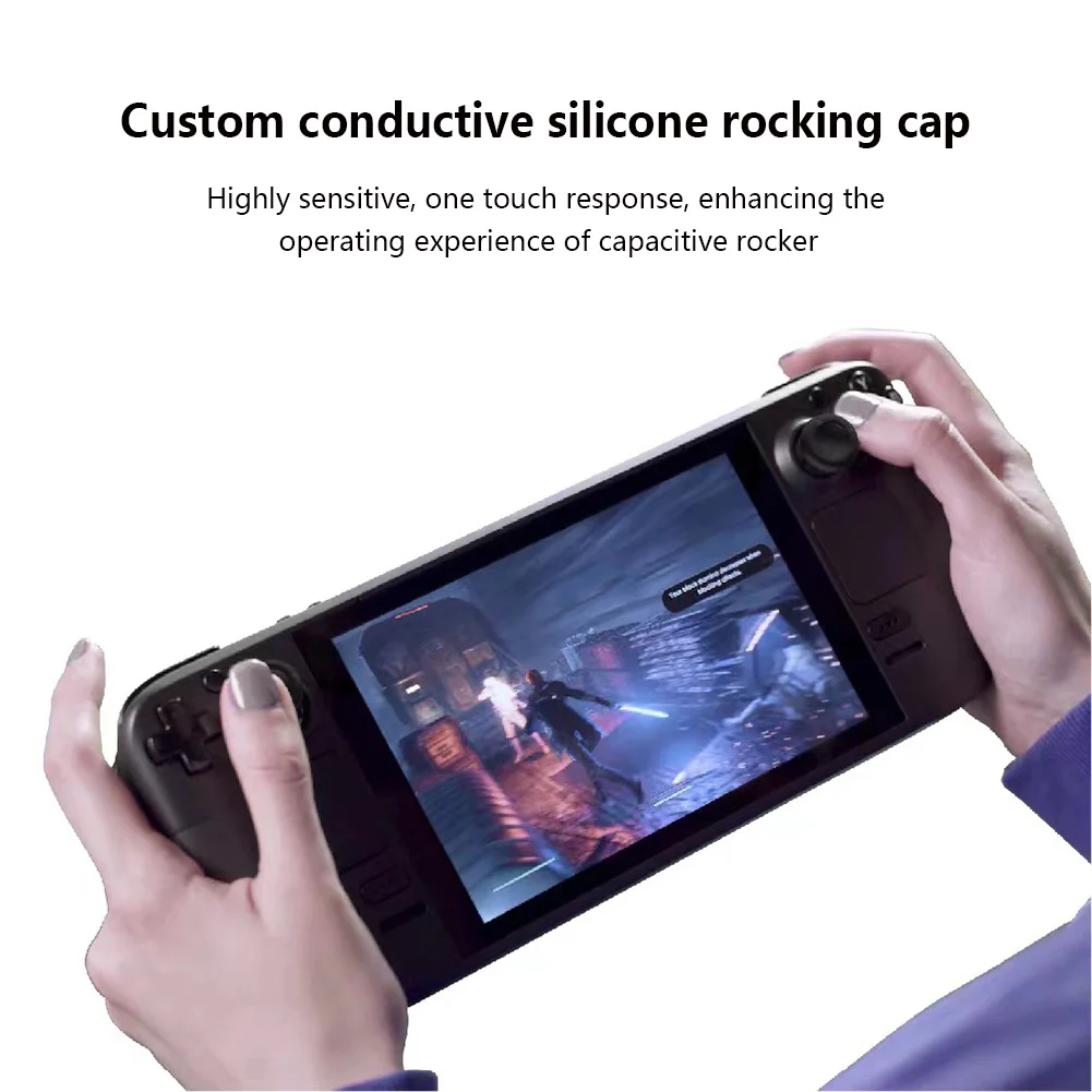 For Steam Deck Console Accessories Bundle Touchpad Sticker Button Stickers Silicone Thumbstick Caps  Net