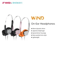 Snowsky/FiiO Wind Auriculares intrauditivos de 3,5 mm para grabar juegos con micrófono, controlador de diafragmas de 40 mm, sonido HiFi