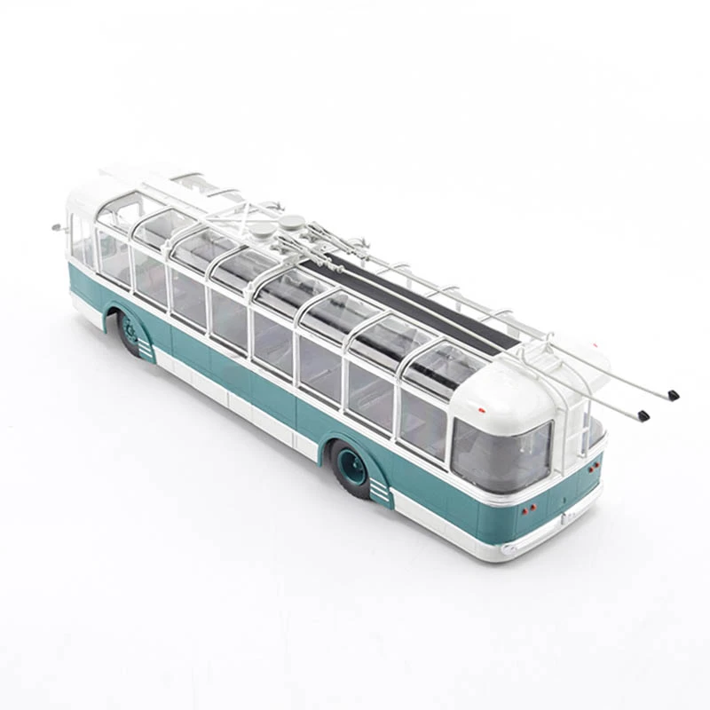 1/43 Soviet Trolleybus SVARZ-TBES Sightseeing Bus JAVN056 Russian Bus Model Toy Gift