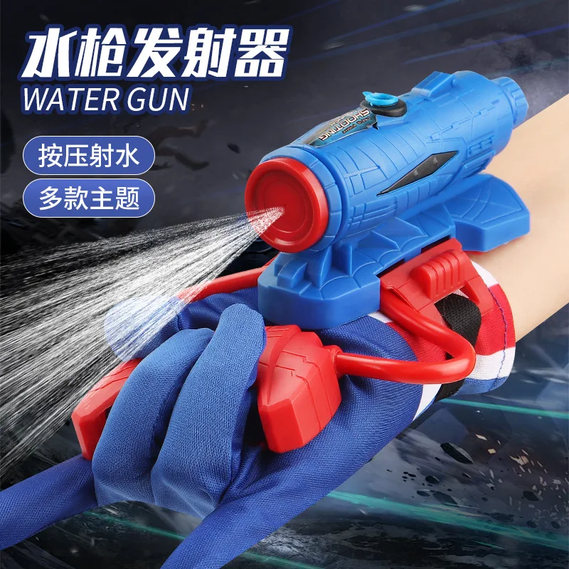 Ensemble de lanceurs de gants Spiderman, jouet d'eau pour enfants, lanceur de héros, poignet, jouets de combat aquatique en plein air, cadeau d'anniversaire pour garçon, nouvelle collection été