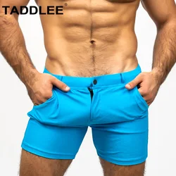 Taddlee Swimwear Men Swimsuits Square Cut Swimming Boxer Briefs Bikini Trunks