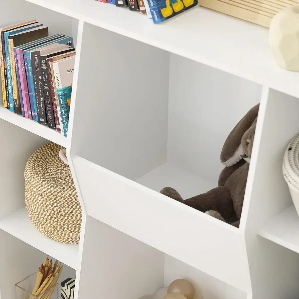 Children's bookshelf toy storage display shelf, with 8 compartments, storage display and storage bookshelf