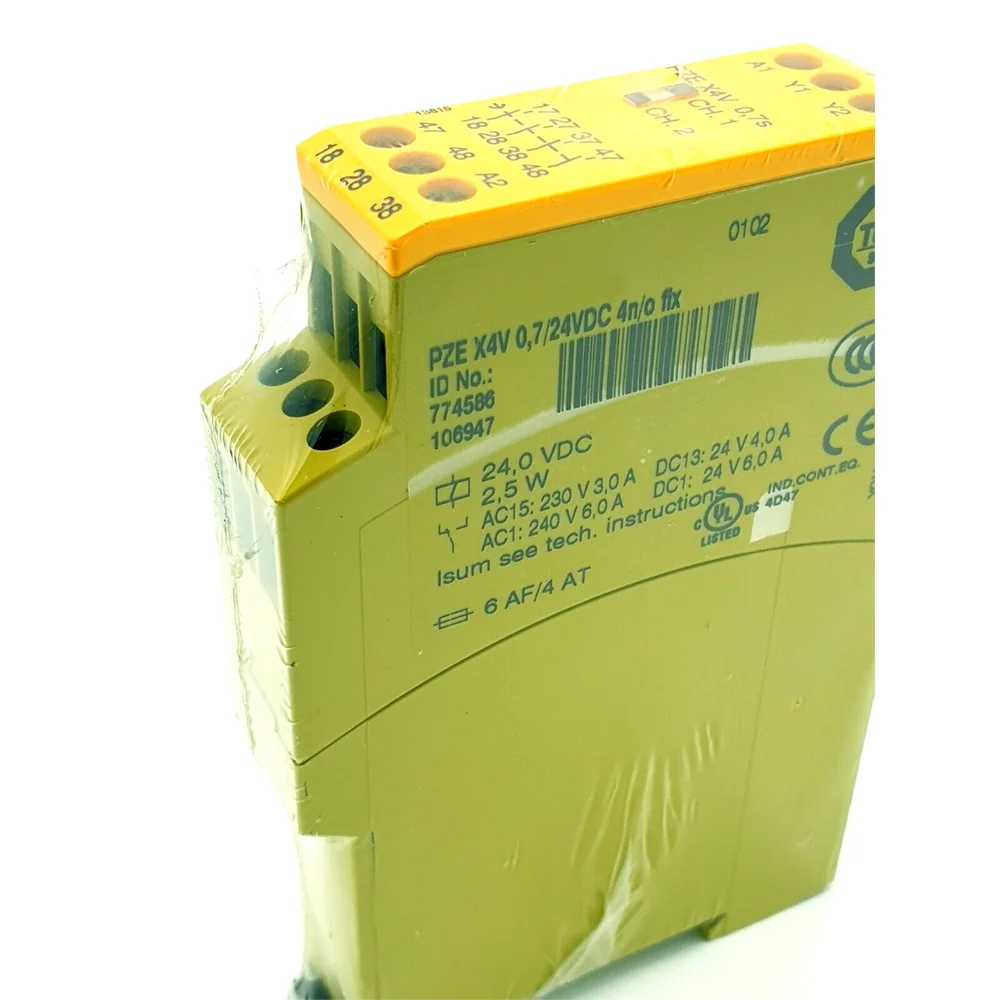 

New for Pilz PZE X4V 774586 24V Safety Relay Module in Box